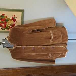 J. Jill Tan Corduroy Jacket